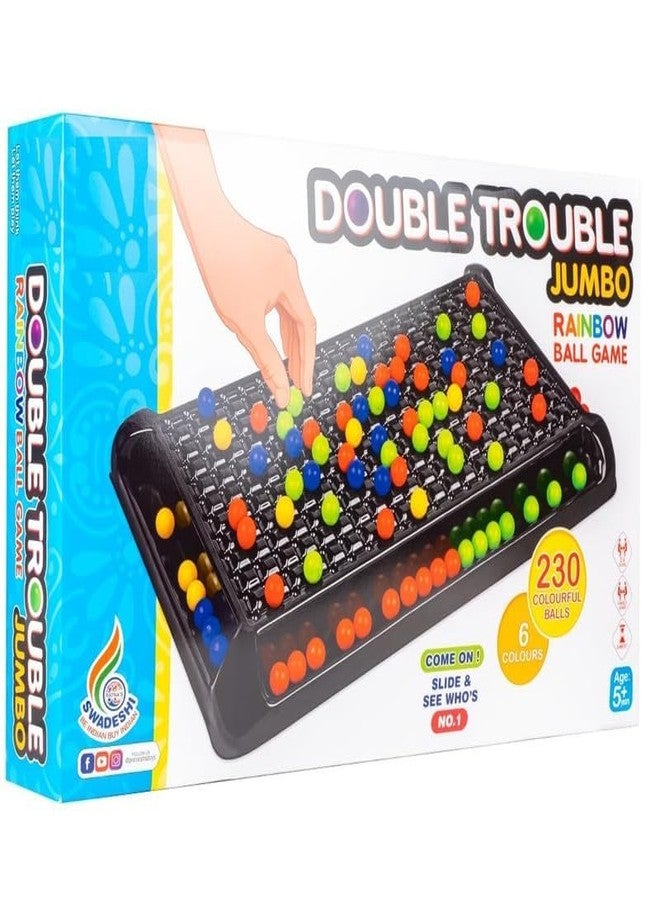 Oupstrive Double Trouble Jumbo Colourful Rainbow Candy Crush Ball Matching Board Game for 2 to 4 Players Family Game (Multicolor, Pack of 1) - Image 5